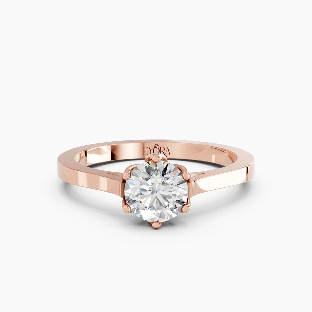 Poise Tapered Solitaire Ring
